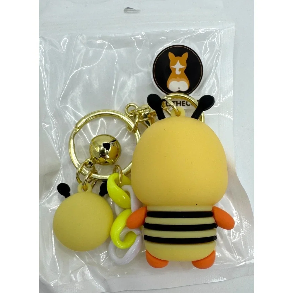 Nayo The Corgi Keychain Buddy Bee Figure Charm Key Ring‎ Yellow New In Bag